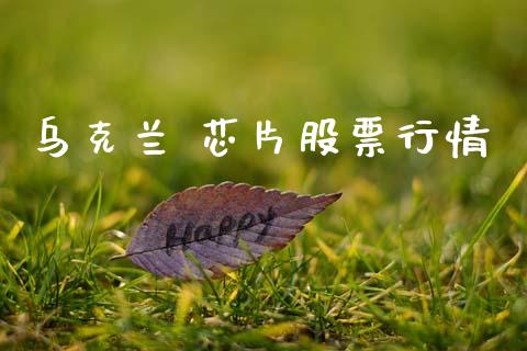 乌克兰 芯片股票行情_https://www.lansai.wang_股票知识_第1张