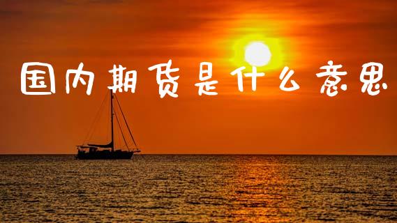 国内期货是什么意思_https://www.lansai.wang_期货行情_第1张