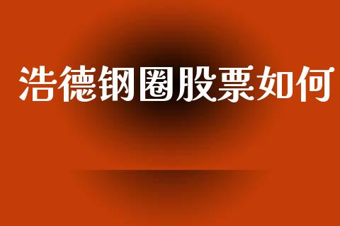 浩德钢圈股票如何_https://www.lansai.wang_基金理财_第1张