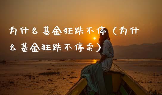 为什么基金狂跌不停（为什么基金狂跌不停卖）_https://www.lansai.wang_基金理财_第1张