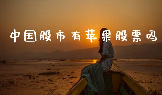 中国股市有苹果股票吗_https://www.lansai.wang_期货行情_第1张