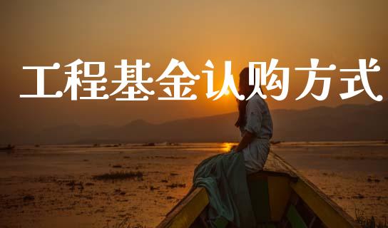 工程基金认购方式_https://www.lansai.wang_基金理财_第1张