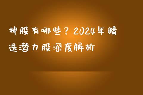 神股有哪些？2024年精选潜力股深度解析_https://www.lansai.wang_股指期货_第1张