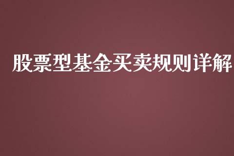 股票型基金买卖规则详解_https://www.lansai.wang_基金理财_第1张