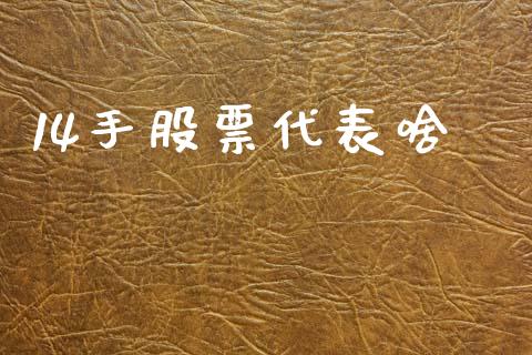 14手股票代表啥_https://www.lansai.wang_期货行情_第1张