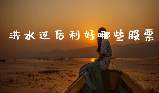 洪水过后利好哪些股票_https://www.lansai.wang_恒生指数_第1张