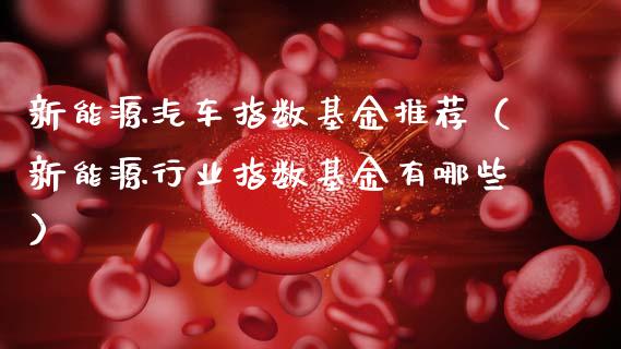 新能源汽车指数基金推荐（新能源行业指数基金有哪些）_https://www.lansai.wang_基金理财_第1张