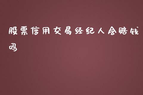 股票信用交易经纪人会赔钱吗_https://www.lansai.wang_基金理财_第1张