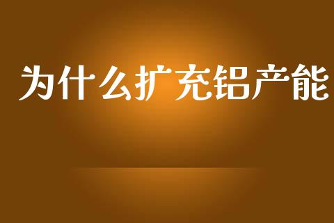 为什么扩充铝产能_https://www.lansai.wang_期货学院_第1张