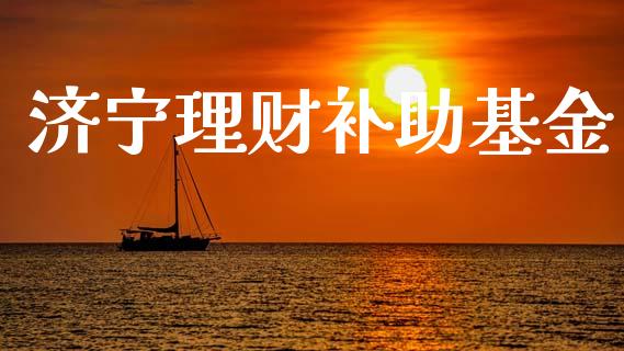 济宁理财补助基金_https://www.lansai.wang_基金理财_第1张