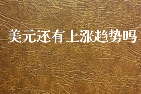 美元还有上涨趋势吗_https://www.lansai.wang_恒生指数_第1张