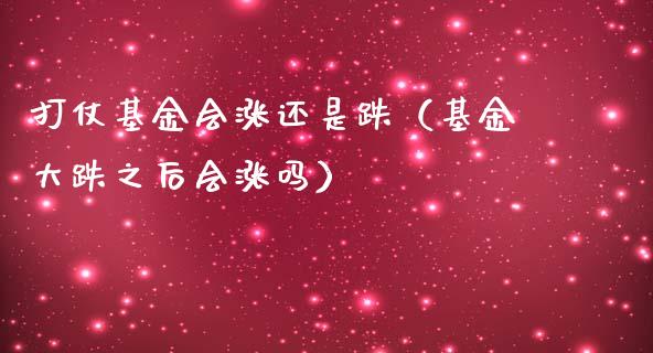 打仗基金会涨还是跌（基金大跌之后会涨吗）_https://www.lansai.wang_基金理财_第1张