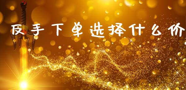 反手下单选择什么价_https://www.lansai.wang_期货学院_第1张