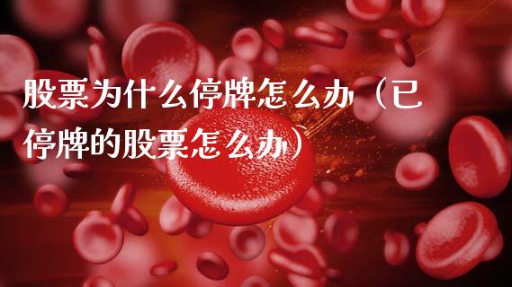 股票为什么停牌怎么办（已停牌的股票怎么办）_https://www.lansai.wang_股票问答_第1张
