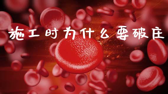 施工时为什么要破庄_https://www.lansai.wang_股票知识_第1张