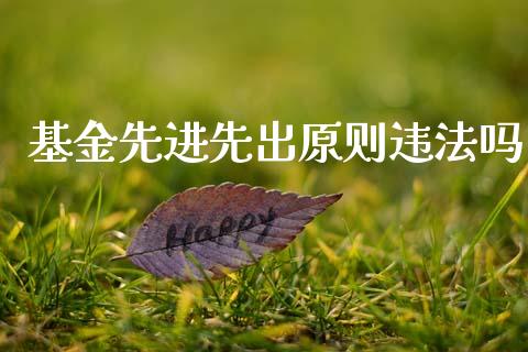 基金先进先出原则违法吗_https://www.lansai.wang_理财百科_第1张