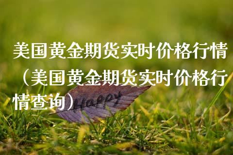 美国黄金期货实时价格行情（美国黄金期货实时价格行情查询）_https://www.lansai.wang_期货行情_第1张