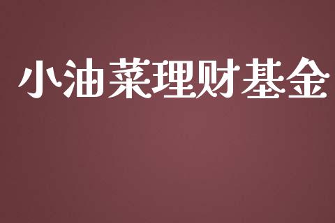 小油菜理财基金_https://www.lansai.wang_基金理财_第1张
