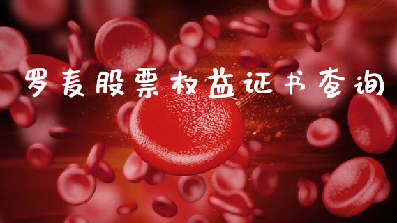 罗麦股票权益证书查询_https://www.lansai.wang_期货行情_第1张