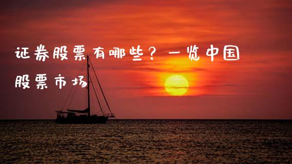 证券股票有哪些？一览中国股票市场_https://www.lansai.wang_期货品种_第1张