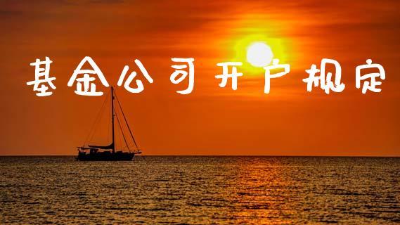 基金公司开户规定_https://www.lansai.wang_基金理财_第1张