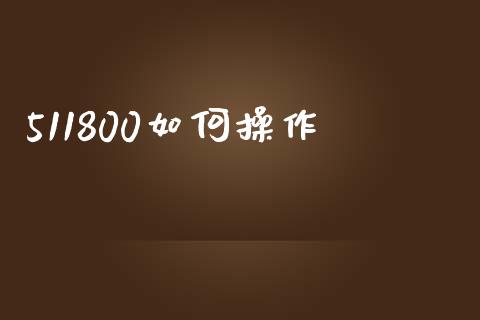 511800如何操作_https://www.lansai.wang_股票知识_第1张