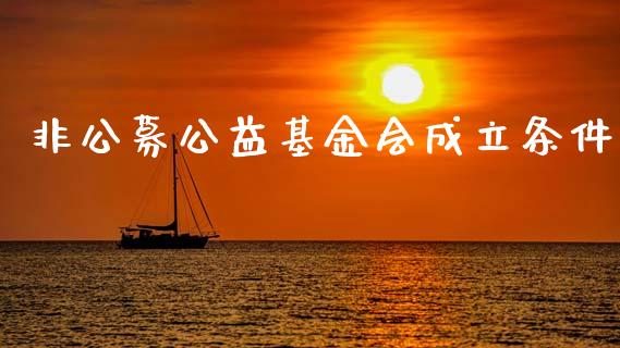 非公募公益基金会成立条件_https://www.lansai.wang_基金理财_第1张