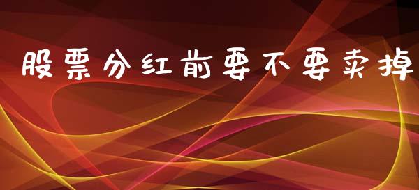 股票分红前要不要卖掉_https://www.lansai.wang_股票知识_第1张