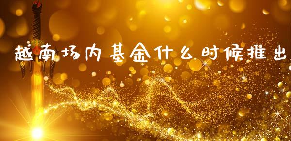越南场内基金什么时候推出_https://www.lansai.wang_基金理财_第1张