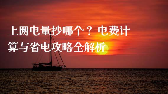 上网电量抄哪个？ 电费计算与省电攻略全解析_https://www.lansai.wang_期货品种_第1张