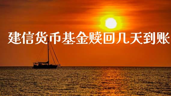 建信货币基金赎回几天到账_https://www.lansai.wang_理财百科_第1张