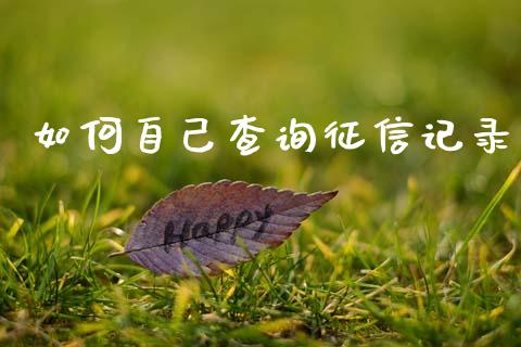 如何自己查询征信记录_股票知识_第1张_起点财经 如何自己查询征信记录_https://www.lansai.wang_股票知识_第1张