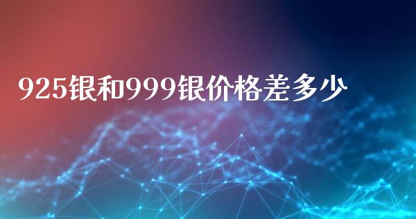 925银和999银价格差多少_https://www.lansai.wang_期货资讯_第1张