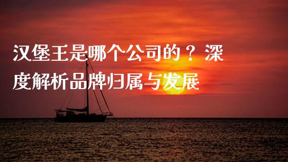 汉堡王是哪个公司的？ 深度解析品牌归属与发展_https://www.lansai.wang_期货资讯_第1张