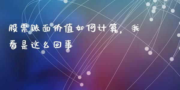 股票账面价值如何计算，我看是这么回事_https://www.lansai.wang_股指期货_第1张
