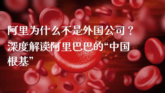 阿里为什么不是外国公司？深度解读阿里巴巴的“中国根基”_https://www.lansai.wang_期货行情_第1张