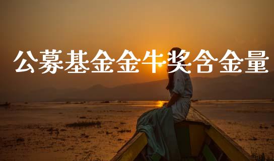 公募基金金牛奖含金量_https://www.lansai.wang_理财百科_第1张