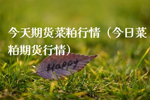 今天期货菜粕行情（今日菜粕期货行情）_https://www.lansai.wang_期货资讯_第1张