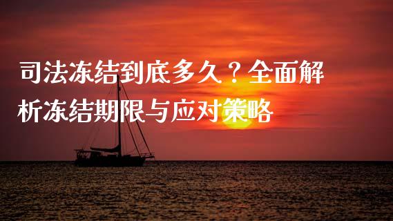 司法冻结到底多久？全面解析冻结期限与应对策略_https://www.lansai.wang_股票知识_第1张