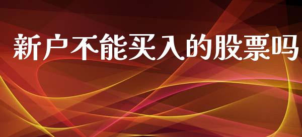 新户不能买入的股票吗_https://www.lansai.wang_期货资讯_第1张