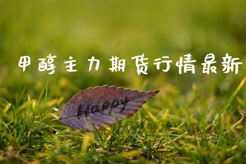 甲醇主力期货行情最新_https://www.lansai.wang_期货学院_第1张