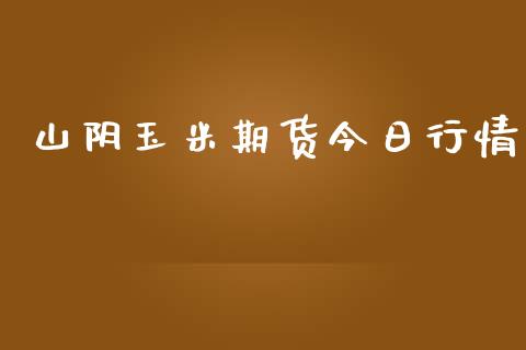 山阴玉米期货今日行情_https://www.lansai.wang_期货资讯_第1张