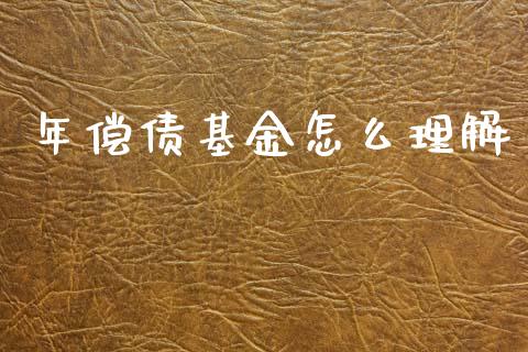 年偿债基金怎么理解_https://www.lansai.wang_基金理财_第1张