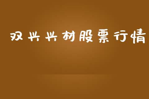 双兴兴材股票行情_https://www.lansai.wang_股票知识_第1张