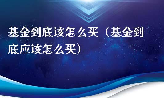 基金到底该怎么买（基金到底应该怎么买）_https://www.lansai.wang_基金理财_第1张
