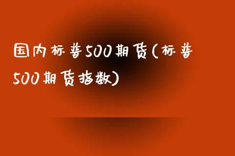 国内标普500期货(标普500期货指数)_https://www.lansai.wang_期货行情_第1张