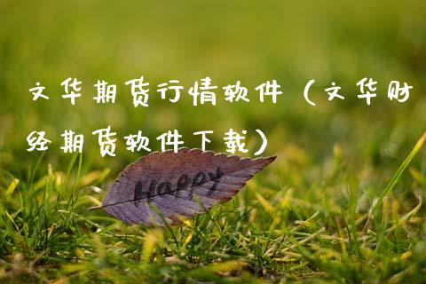 文华期货行情软件（文华财经期货软件下载）_https://www.lansai.wang_期货行情_第1张