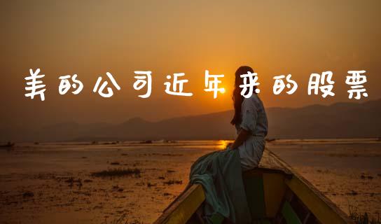 美的公司近年来的股票_https://www.lansai.wang_基金理财_第1张
