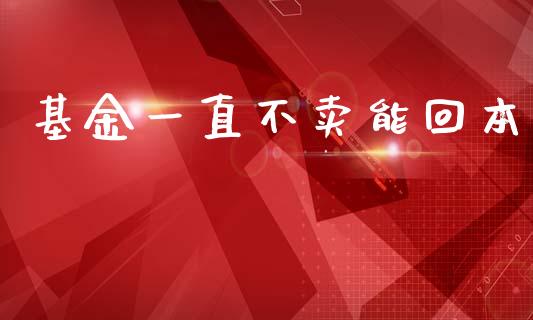 基金一直不卖能回本_https://www.lansai.wang_基金理财_第1张