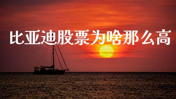 比亚迪股票为啥那么高_https://www.lansai.wang_股票问答_第1张